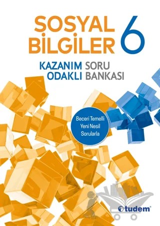 6. Sınıf Sosyal Bilgiler Kazanım Odaklı Soru Bankası – Kolektif – Tudem Yayınları - Bayilik kitap kapağı