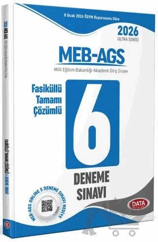 2026 MEB-AGS Fasiküllü Tamamı Çözümlü 6 Deneme Sınavı – Kolektif – Data Yayınları kitap kapağı