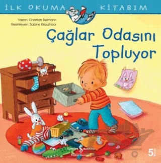 Çağlar Odasını Topluyor - İlk Okuma Kitabım – Christian Tielmann – İş Bankası Kültür Yayınları kitap kapağı
