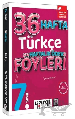 7. Sınıf Türkçe 36 Haftalık Ödev Föyleri – Kolektif – Yargı Ders Arkadaşım kitap kapağı