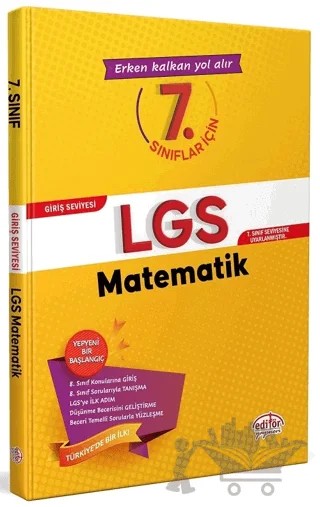 7. Sınıflar için LGS Matematik Giriş Seviyesi – Kolektif – Editör Yayınevi kitap kapağı