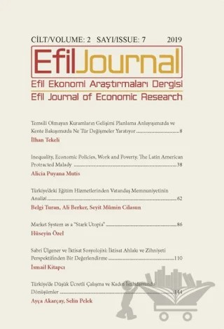 Efil Ekonomi Araştırmaları Dergisi Cilt: 2 Sayı: 7 – Efil Journal Dergisi kitap kapağı