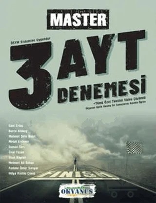 AYT Master 3 Deneme – Kolektif – Okyanus Yayınları kitap kapağı
