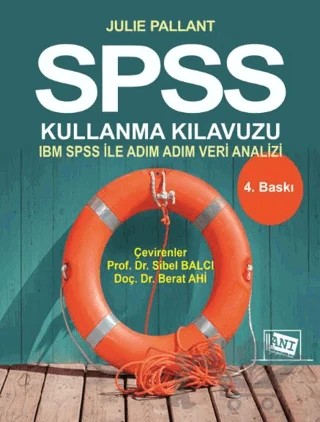 SPSS Kullanma Kılavuzu – Julie Pallant – Anı Yayıncılık kitap kapağı