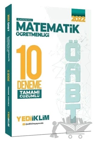 2022 ÖABT İlköğretim Matematik Öğretmenliği 10 Deneme – Kolektif – Yediiklim Yayınları kitap kapağı