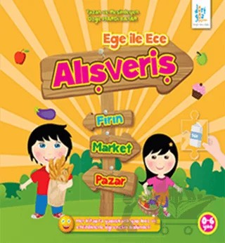Ege ile Ece - Alışveriş – Özge Mardi Bayar – Dörtgöz Yayınları kitap kapağı