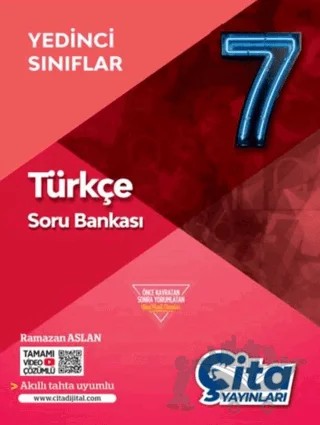 7. Sınıf Türkçe Soru Bankası – Ramazan Aslan – Çita Yayınları kitap kapağı