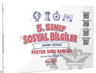 5. Sınıf Sosyal Bilgiler Poster Soru Bankası – Kolektif – Editör Yayınevi kitap kapağı
