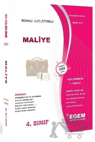 4. Sınıf 7. Yarıyıl Maliye Konu Anlatımlı Soru Bankası (Kod 414) – Kolektif – Egem Eğitim Yayınları kitap kapağı