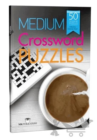 Medium Crossword Puzzles - İngilizce Kare Bulmacalar (Orta Seviye) – Murat Kurt – MK Publications kitap kapağı