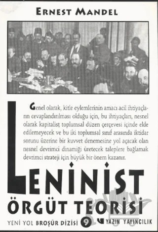 Leninist Örgüt Teorisi – Ernest Mandel – Yazın Yayıncılık kitap kapağı