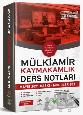 2021 Mülkiamir Kaymakamlık Ders Notları - Modüler Set – Kolektif – Başkent Kariyer Yayınları kitap kapağı