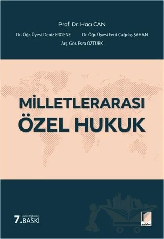 Milletlerarası Özel Hukuk – Hacı Can – Adalet Yayınevi kitap kapağı