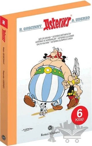 Asteriks - 2 (6 Kitap Takım) – Albert Uderzo, Goscinny – Remzi Kitabevi kitap kapağı