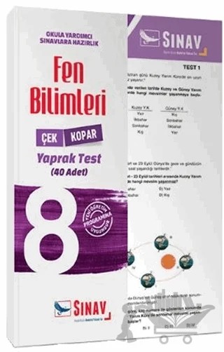 8. Sınıf Fen ve Teknoloji Çek Kopar Yaprak Test (48 Test) – Kolektif – Sınav Yayınları kitap kapağı