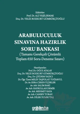 Arabuluculuk Sınavına Hazırlık Soru Bankası – Kolektif – On İki Levha Yayınları kitap kapağı