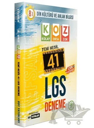 8. Sınıf LGS Din Kültürü ve Ahlak Bilgisi Efsane 41 Deneme – Kolektif – DDY Yayınları kitap kapağı