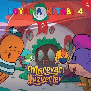 Maceracı Yüzgeçler Boyama Kitabı 4 – Kolektif – Minika kitap kapağı