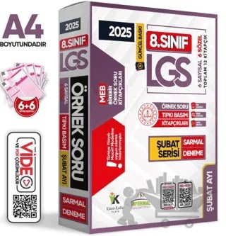 2025 8. Sınıf LGS Şubat Ayı MEB Örnek Soru Tıpkı Basım 6lı Sarmal Deneme Paketi Video/PDF Çözümlü – Kolektif – Karakutu Yayın kitap kapağı
