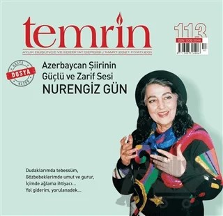Temrin Düşünce ve Edebiyat Dergisi Sayı: 113 Mart 2021 – Temrin Dergisi kitap kapağı