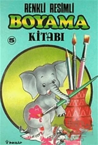 Renkli Resimli Boyama Kitabı 5 – Kolektif – İnkılap Kitabevi kitap kapağı