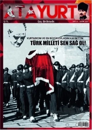 Atayurt Dergisi Sayı: 8 Kasım 2017 – Atayurt Yayınevi kitap kapağı