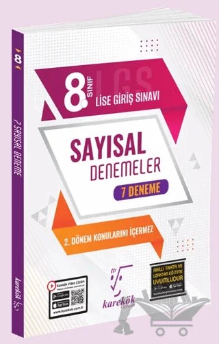 Karekök Yayınları 8. Sınıf LGS Sayısal 7 li Deneme – Kolektif – Karekök Yayıncılık kitap kapağı
