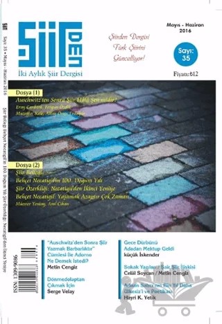 Şiirden İki Aylık Şiir Dergisi Sayı: 35 Mayıs - Haziran 2016 – Şiirden Yayıncılık kitap kapağı