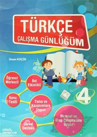 Türkçe Çalışma Günlüğüm 4 – Sinan Küçük – Gönül Yayıncılık kitap kapağı