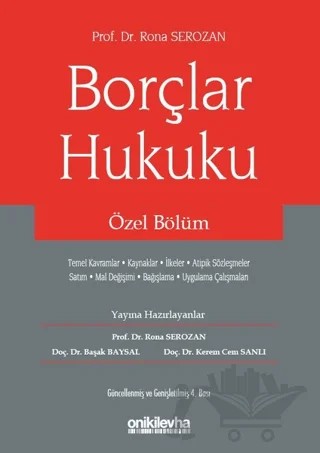 Borçlar Hukuku – Rona Serozan – On İki Levha Yayınları kitap kapağı