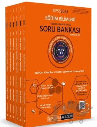2024 KPSS Eğitim Bilimleri Tamamı Video Çözümlü Soru Bankası Modüler Seti 6 Kitap – Kolektif – Pegem Akademi Yayıncılık kitap kapağı