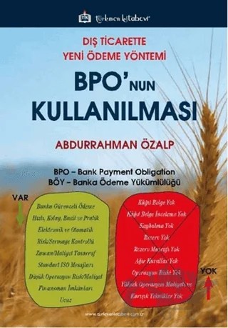 Dış Ticarette Yeni Ödeme Yöntemi BPO'nun Kullanılması – Abdurrahman Özalp – Türkmen Kitabevi kitap kapağı