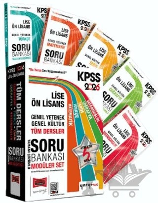 2026 KPSS Lise Ön Lisans GK - GY Tüm Dersler Tamamı Çözümlü Modüler Soru Bankası Seti (5 Kitap) – Kollektif – Yargı Yayınevi kitap kapağı
