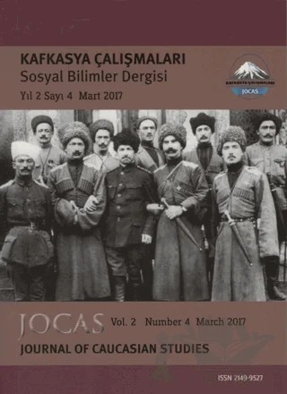 Kafkasya Çalışmaları Sosyal Bilimler Dergisi Yıl:2 Sayı:4 Mart 2017 – Kafkasya Dergisi kitap kapağı