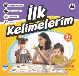 İlk Kelimelerim - Eğitici Yapboz – Kolektif – Martı Çocuk Yayınları kitap kapağı