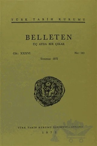 Belleten Sayı: 143 Cilt: 36 – Türk Tarih Kurumu Yayınları kitap kapağı