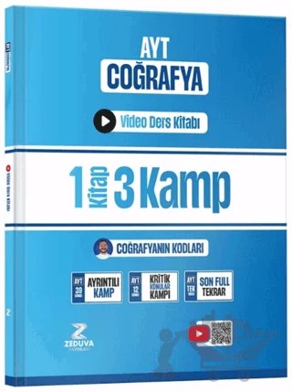 Coğrafyanın Kodları AYT Coğrafya 1 Kitap 3 Kamp Video Ders Kitabı – Yunus Turan – Zeduva Yayınları kitap kapağı