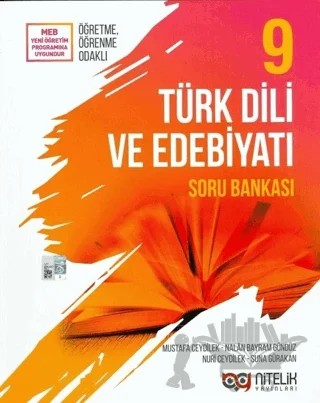 Nitelik 9. Sınıf Türk Dili ve Edebiyatı Soru Kitabı – Mustafa Ceydilek, Nalan Bayram Gündüz, Nuri Ceydilek, Suna Gürakan – Nitelik Yayınları - Bayilik kitap kapağı
