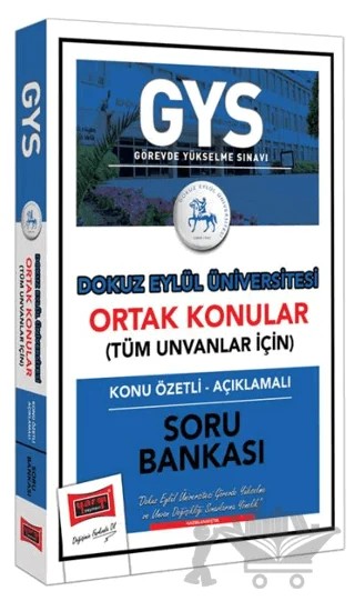 GYS Dokuz Eylül Üniversitesi Ortak Konular Konu Özetli - Açıklamalı Soru Bankası – Kolektif – Yargı Yayınevi kitap kapağı