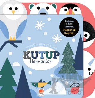 Dokun - Hisset - Bul Kutup Hayvanları – Rebecca Weerasekera – Uçan Fil Yayınları kitap kapağı