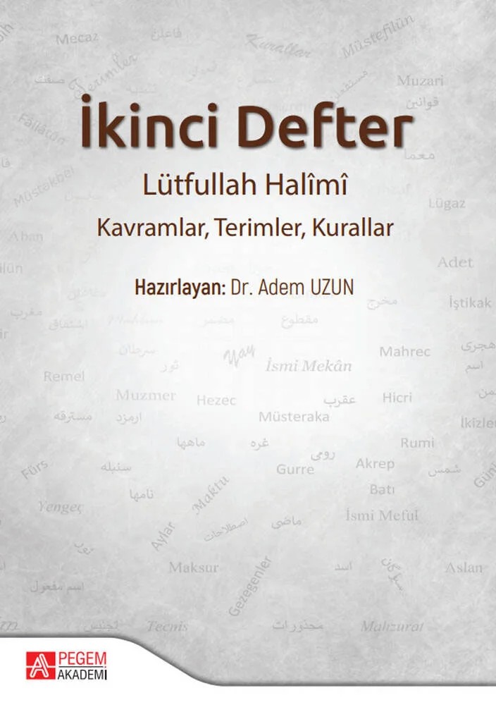 İkinci Defter – Adem Uzun – Pegem Akademi Yayıncılık kitap kapağı