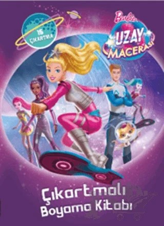 Barbie Uzay Macerası - Çıkartmalı Boyama – Kolektif – Doğan Egmont Yayıncılık kitap kapağı