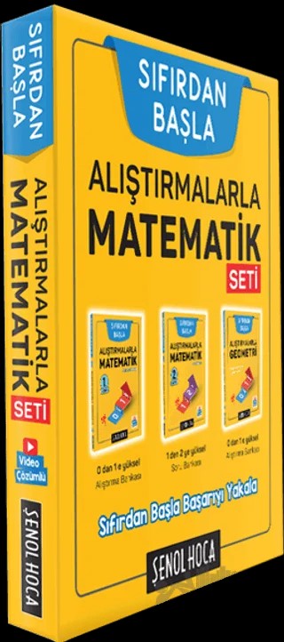 Sıfırdan Başla Alıştırmalarla Matematik Seti – Kolektif – Şenol Hoca Yayınları kitap kapağı
