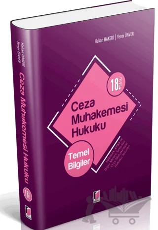 Ceza Muhakemesi Hukuku - Temel Bilgiler – Hakan Hakeri, Yener Ünver – Adalet Yayınevi kitap kapağı
