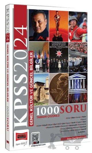 2024 KPSS Genel Kültür ve Güncel Bilgiler 1000 Tamamı Çözümlü Soru Bankası – İrfan Ziya İbrahimgil – Yargı Yayınevi kitap kapağı