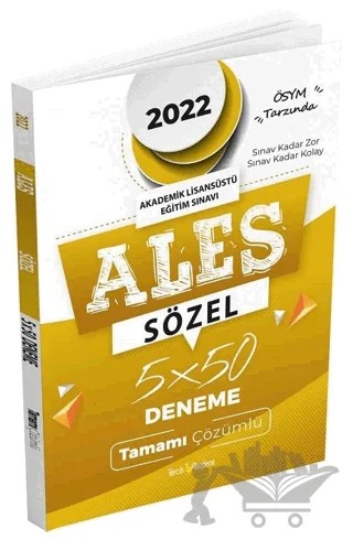 ALES Sözel 5 Deneme Tamamı Çözümlü – Kolektif – Tercih Akademi Yayınları kitap kapağı