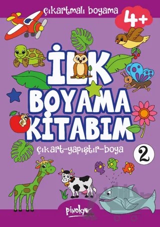 Çıkartmalı İlk Boyama Kitabım - 2 (4+ Yaş) – Buçe Dayı – Pinokyo Yayınları kitap kapağı