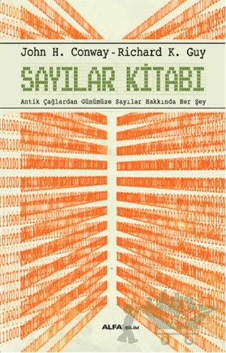 Sayılar Kitabı – John H. Conway, Richard K. Guy – Alfa Yayınları kitap kapağı