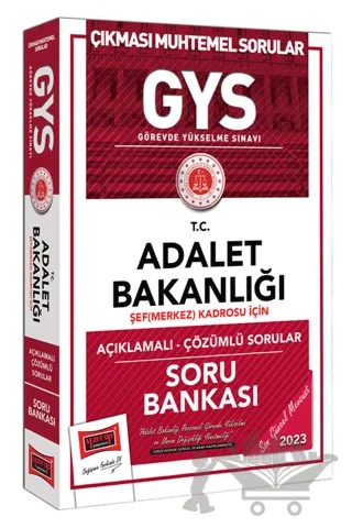 Yargı Yayınları GYS Adalet Bakanlığı Şef (Merkez) Kadrosu İçin Açıklamalı - Çözümlü Soru Bankası – Kolektif – Yargı Yayınevi kitap kapağı