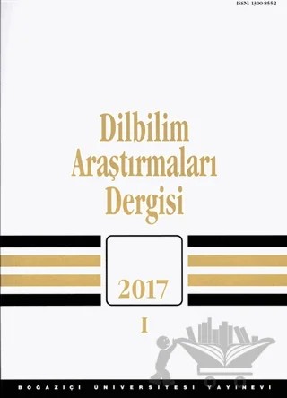 Dilbilim Araştırmaları Dergisi 2017 - 1 – Boğaziçi Üniversitesi Yayınevi kitap kapağı